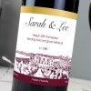 Personalised 'Free Text' Vineyard Bottle of Red Wine