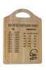 Air Fryer Conversion Chart Handled Rubberwood Chopping Board