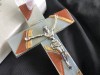 Murano Art Deco Hanging Glass Cross