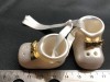 Personalised Baby Boots Hanging Ornament Decoration