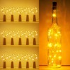 LED Bottle Light String, 20 Warm White LEDs