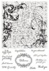 Crafters Companion Photopolymer Large Background Stamp - Script Collage