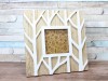 Woodland Square Rustic White Branches Wooden Picture Frame