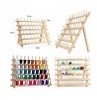 60 Spool Wooden Thread Rack Holder- Free Standing or Wall Mounted