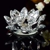 Crystal Lotus Flower Tealight Candle Holder
