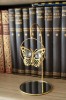 Gold Plated Hanging Butterfly with Austrian  Crystals