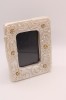 Photo Frame with Pearl & Diamante Flower Accents