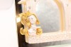 24Kt Gold & Diamante Puppy Mirror / Photo Frame
