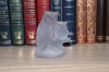 Frosted Glass Owl Ornament - Adult with Owlet