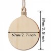 Forever in our Hearts Personalised Memorial Wooden Bauble Tree Decoration
