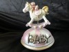Baby Days Pink Musical Rocking Horse Ornament