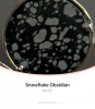 Tree of Life Key Ring with Snowflake Obsidian Gemstone Charm Pendant