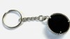 Tree of Life Key Ring with Black Chalcedony Gemstone Charm Pendant