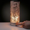 Eden Metallic Leaves Silhouette Touch Operated Electric Wax Melt Aroma Lamp