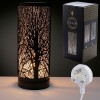 Eden White Tree Silhouette Touch Operated Electric Wax Melt Burner Aroma Lamp