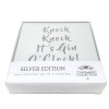 Set of 4 Silver Glitter Gin Coasters