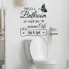 'This Is A Bathroom Not An Internet Cafe' Wall Decoration Decal Sticker