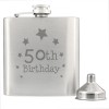Stainless Steel Birthday 'Number' Hip Flasks - 6oz