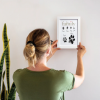 Family Finger & Paw Print Frame Kit With Ink Pad