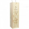 Personalised Anniversary Wooden Wine Bottle Gift Box
