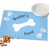 Personalised Paw Print Dog Placemat ~ Pink or Blue