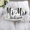 Personalised 'Mr & Mrs' Wooden Hanging Sign Decoration