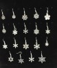 Silver Plated Snowflake Earrings