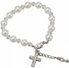 First Communion Bracelet with Diamante Cross Charm