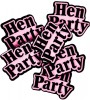 Set of 6 Padded Hen Night Brooches