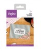 Crafters Companion Clear Acrylic Stamp ~ Too Glam