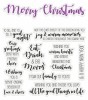 Crafters Companion Sentiment and Verses Clear Stamps - Merry Christmas