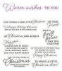 Crafters Companion Sentiment and Verses Clear Stamps - Warm Wishes