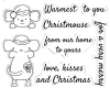 Gemini Peek-A-Boo Christmas Stamp & Die - Festive Mouse