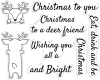 Gemini Peek-A-Boo Christmas Stamp & Die - Reindeer