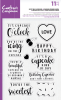 Crafters Companion Clear Acrylic Stamps ~ Sweet Treat Accessories