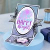 Crafters Companion Mindfulness Quotes Clear Acrylic Stamp - Happy Thoughts