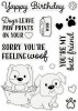 Gemini Character-Over-The-Edge Stamp & Die - Paw Prints