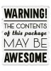 Crafters Companion Sentiment Tag Clear Acrylic Stamp - May Be Awesome