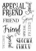 Crafters Companion Photopolymer Stamp ~ Special Friend