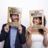 Husband & Wife Wanted Poster Frame Style Photo Props