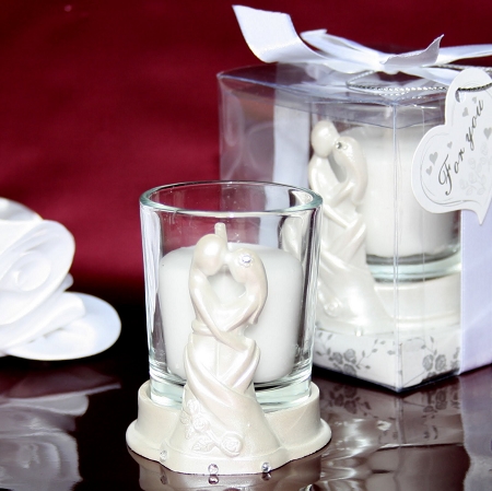 Bride & Groom Design Votive Candle Holder