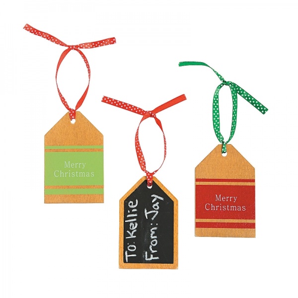 Wooden Chalkboard Gift Tags ~ Pack of 6