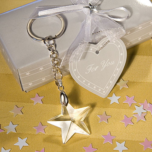 Star Light Crystal Star Keychain