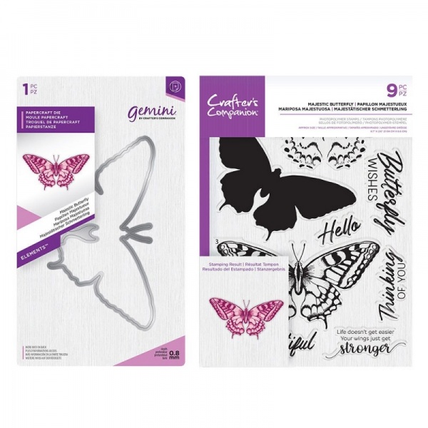 Majestic Butterfly Layering Stamp & Die Collection