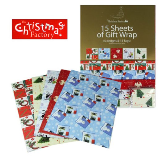 Xmas Gift Wrap & Tags Pack