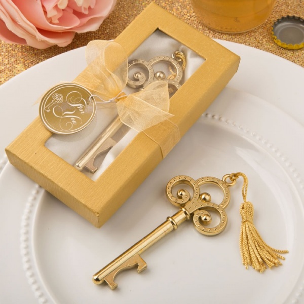 Gold Vintage Skeleton Key Bottle Opener