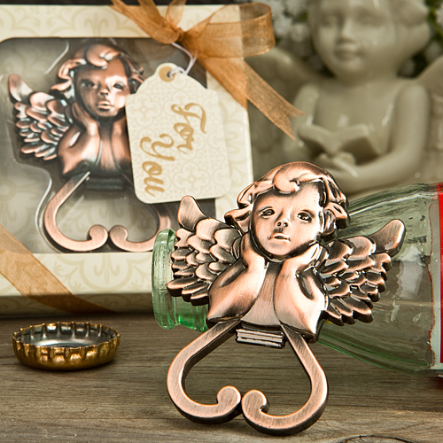 Heart Shaped Cherub Bottle Opener