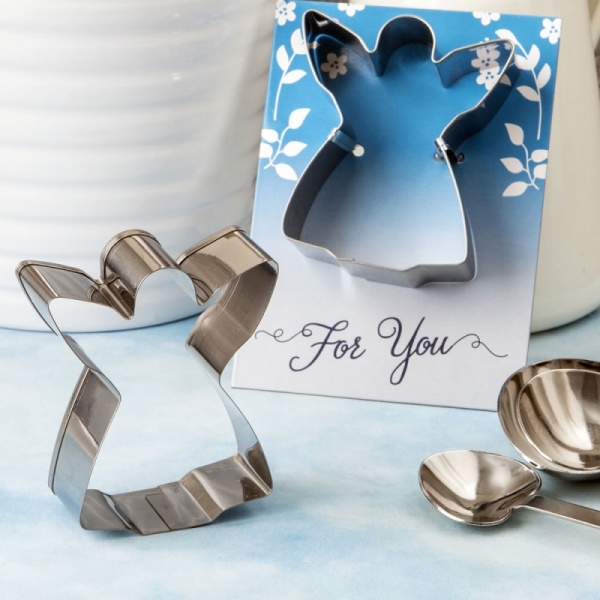 Guardian Angel themed metal cookie cutter