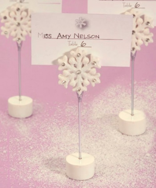 Snowflake Place Card Holders