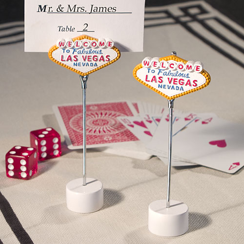 Las Vegas Themed Place Card Holders Design Place Card / Photo Holder